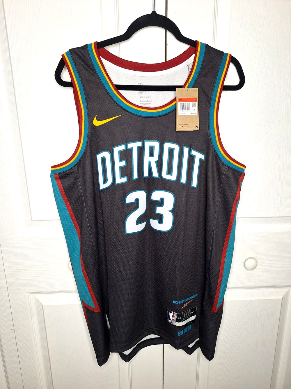 Nike NBA Detroit Pistons 2025 26 Jaden Ivey City Edition Jersey HM5980-020 sz L